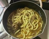 簡単時短！牛コマカレーうどん作り方10写真