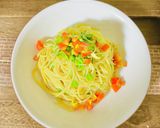 簡単★大葉とトマトの冷製パスタ作り方4写真