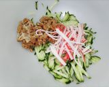 簡単☆きゅうりと納豆とカニカマ、マヨ和え作り方3写真