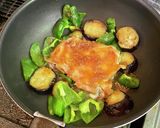 鶏もも肉と茄子＆ピーマンの梅肉焼き作り方6写真