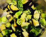 なすとオクラの味噌汁作り方3写真