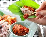 自家製サムジャン（韓国調味料）のサムパプ作り方2写真
