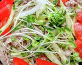 野菜盛りだくさんで冷しゃぶサラダ♪作り方3写真