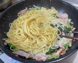 ウニ醤油の和風クリームパスタ作り方9写真