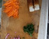 にんじん、竹輪、大葉でサラダ作り方1写真