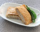 介護食　リメイクレシピ　稲荷ハンバーグ作り方3写真
