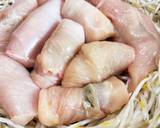 鶏胸肉の梅しそ巻作り方4写真