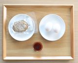介護食　リメイクレシピ　オムハンバーグ作り方1写真