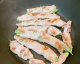 モロッコインゲンの豚巻き炒め作り方2写真