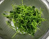 豆苗とオクラの味噌和え作り方3写真