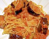 茄子とツナとトマトのパスタ作り方5写真
