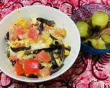生木耳とトマトの卵とじ丼作り方4写真