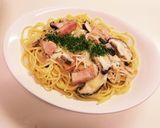 ◇ブロックベーコンときのこのパスタ◇作り方7写真