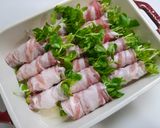 レンジで簡単!豚しゃぶ豆苗作り方3写真