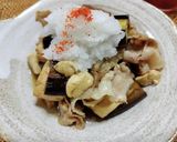 なすと豆腐に豚バラあえ作り方8写真