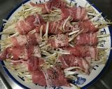 もやしの豚巻き蒸し作り方2写真