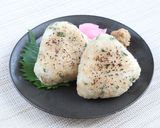介護食　リメイクレシピ　肉味噌焼おにぎり作り方8写真