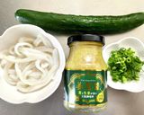いかそうめんとキュウリの"姜葱醤"和え作り方2写真