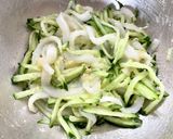 いかそうめんとキュウリの"姜葱醤"和え作り方4写真