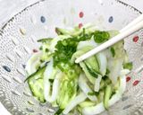 いかそうめんとキュウリの"姜葱醤"和え作り方6写真