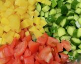 ☆つばすと夏野菜の爽やかサラダ☆作り方1写真