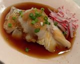 鱈(白身魚)のみぞれあんかけなめ茸乗せ♪作り方5写真