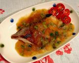 鱈(白身魚)のみぞれあんかけなめ茸乗せ♪作り方6写真