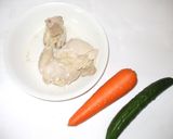 鶏肉・人参のコチュジャン和え♪疲れに簡単作り方1写真