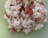 ウインナー入りおにぎり(レンジで簡単)作り方3写真