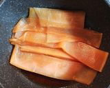 超薄味 　しわのばしかんぴょうの含め煮　作り方6写真