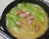 ウインナーバジルパスタ作り方3写真