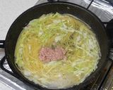 ツナとキャベツのバターめんつゆパスタ作り方3写真