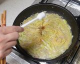 ツナとキャベツのバターめんつゆパスタ作り方4写真