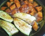 南瓜&茄子煮！厨房ばあばぁ！作り方3写真