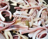 いかとセロリの炒め物作り方3写真