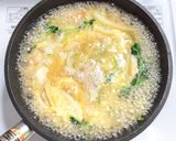 サラダチキンと豆苗と玉ネギと卵のみそ汁作り方7写真