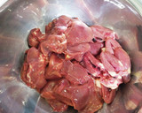 おとんが作る、鳥モツの焼そばソース炒め作り方2写真