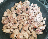 おとんが作る、鳥モツの焼そばソース炒め作り方8写真