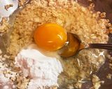 おひとり様分量！オートミールでお好み焼き作り方3写真