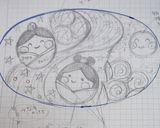 七夕キャラ弁♪織姫と彦星♪作り方1写真