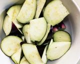 根菜茄子洋風きな粉香味タレ味野菜炒め作り方7写真