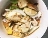 根菜茄子簡単きな粉韓国風甘辛温野菜サラダ作り方13写真