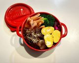 のっけ弁当2023.07.07牛コマ弁当作り方1写真