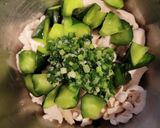 鶏むね肉ときゅうりのねぎ塩ダレ作り方7写真