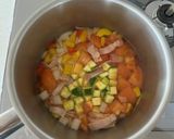彩り夏野菜のコンソメスープ作り方3写真