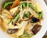 肉無チクワ簡単洋風きな粉味噌鍋味野菜炒め作り方16写真