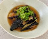 ナスと紀州南高梅の揚げ浸し作り方7写真