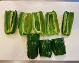 梅だれピーマンの肉詰め作り方1写真