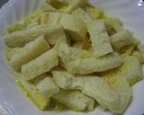 パンの耳でお好み焼き作り方1写真