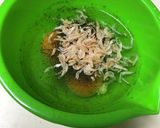 栄養満点♪卵焼き（干しエビ・青海苔）作り方1写真
